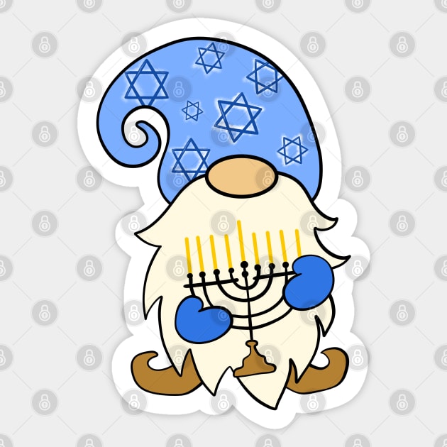 Hanukkah Gnome Sticker by Mey Designs